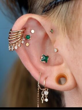 Ember Body Jewelry 14k Gold Threadless End